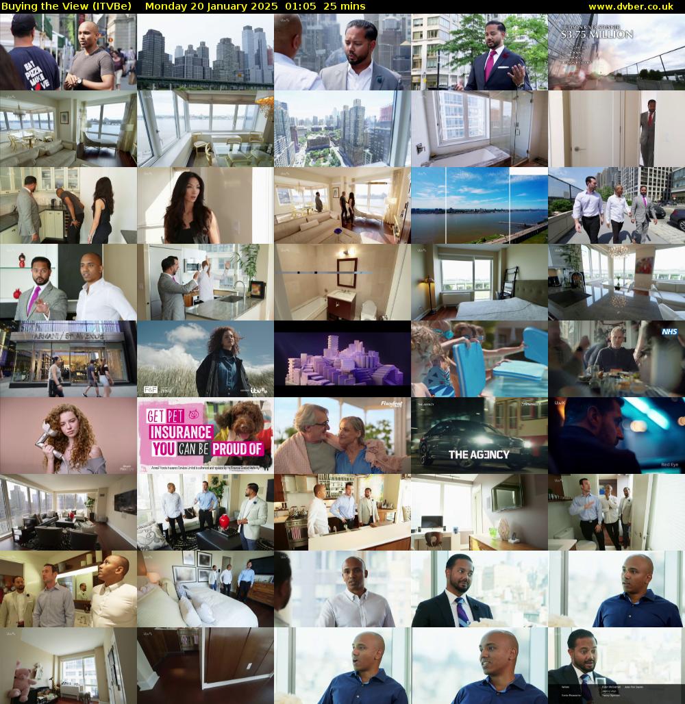 Buying the View (ITVBe) Monday 20 January 2025 01:05 - 01:30