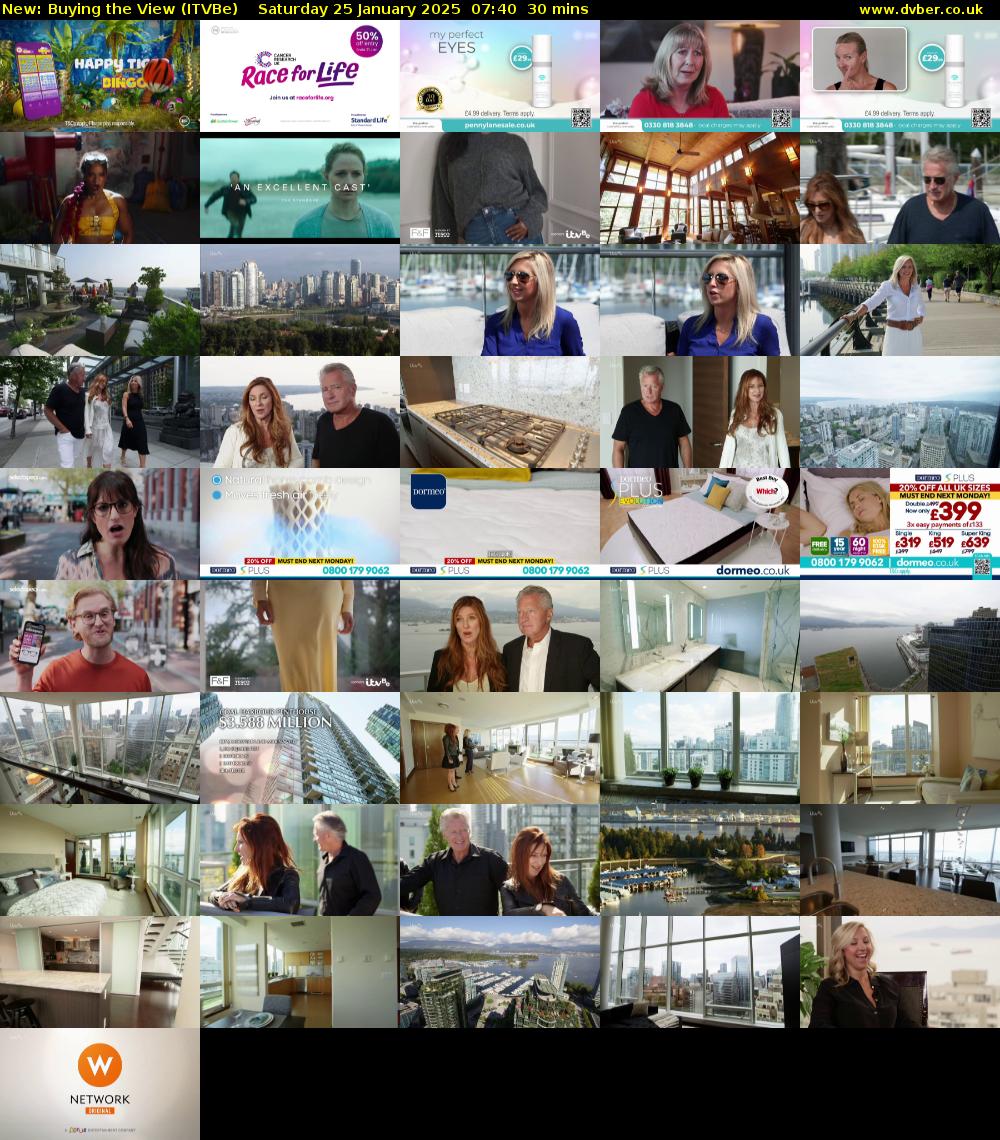 Buying the View (ITVBe) Saturday 25 January 2025 07:40 - 08:10