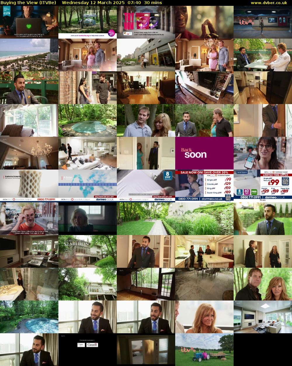Buying the View (ITVBe) Wednesday 12 March 2025 07:40 - 08:10