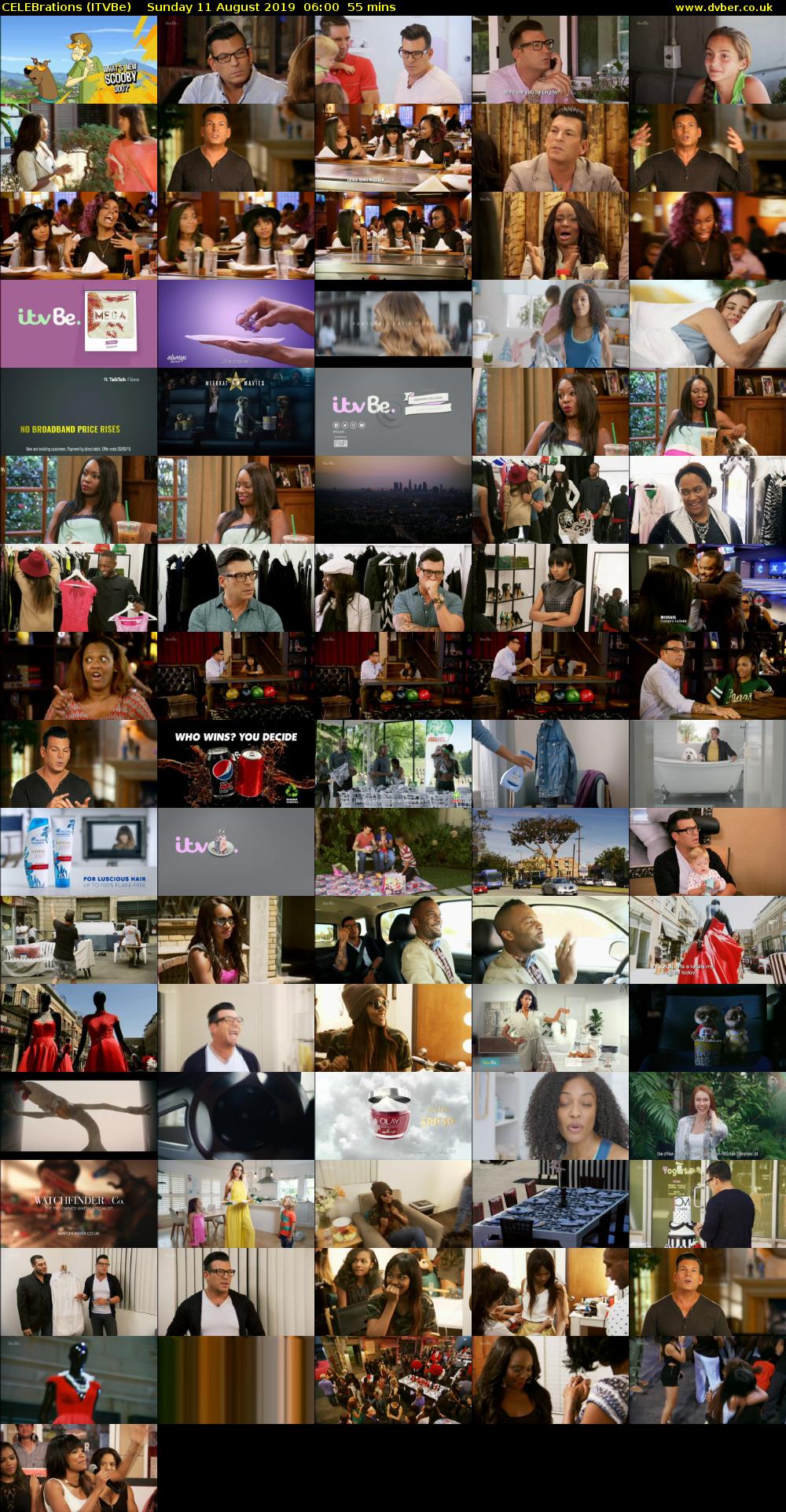 CELEBrations (ITVBe) Sunday 11 August 2019 06:00 - 06:55