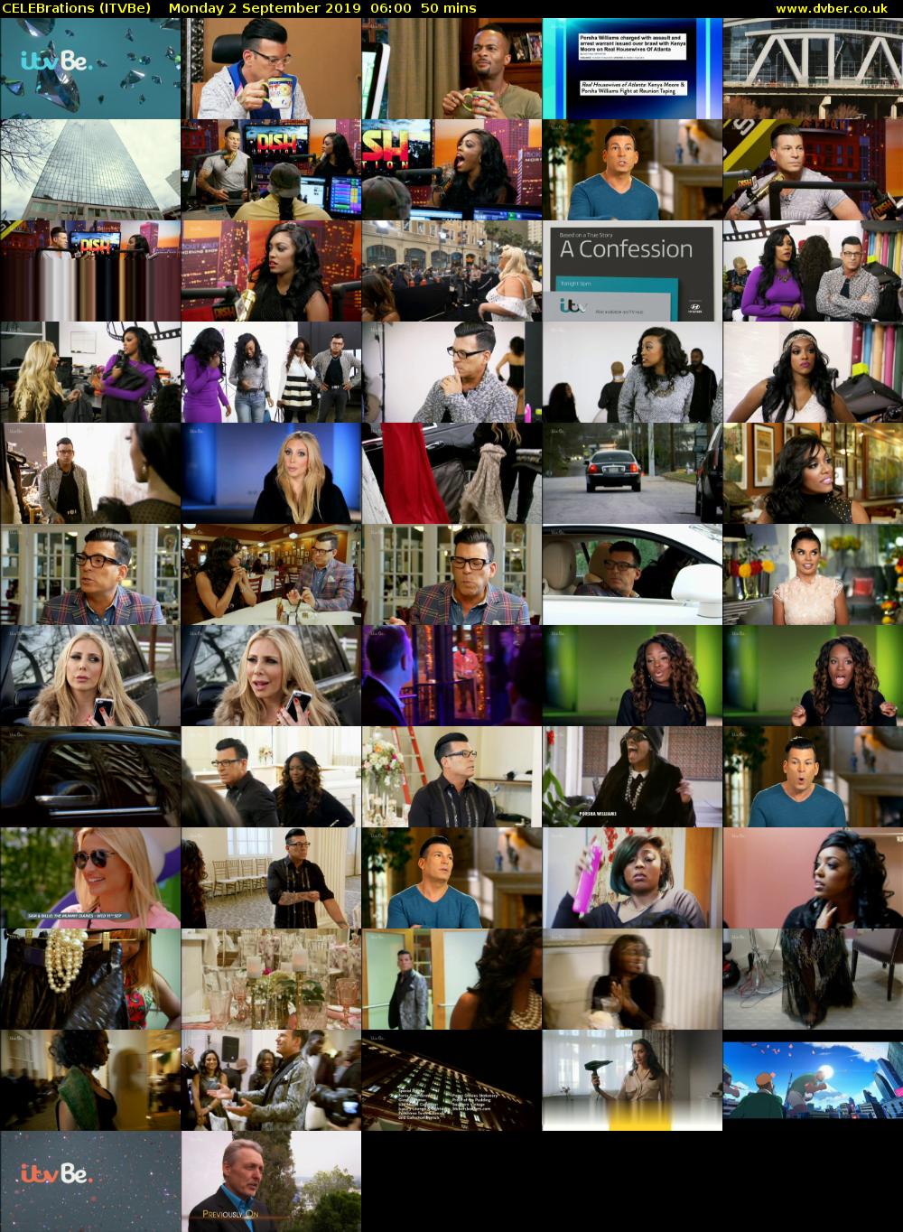 CELEBrations (ITVBe) Monday 2 September 2019 06:00 - 06:50