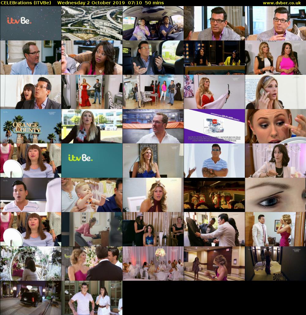 CELEBrations (ITVBe) Wednesday 2 October 2019 07:10 - 08:00