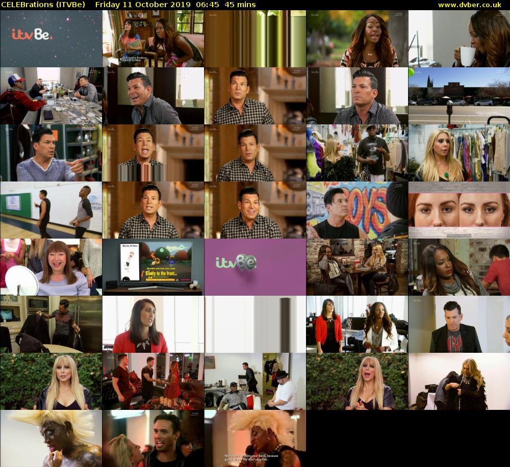 CELEBrations (ITVBe) Friday 11 October 2019 06:45 - 07:30