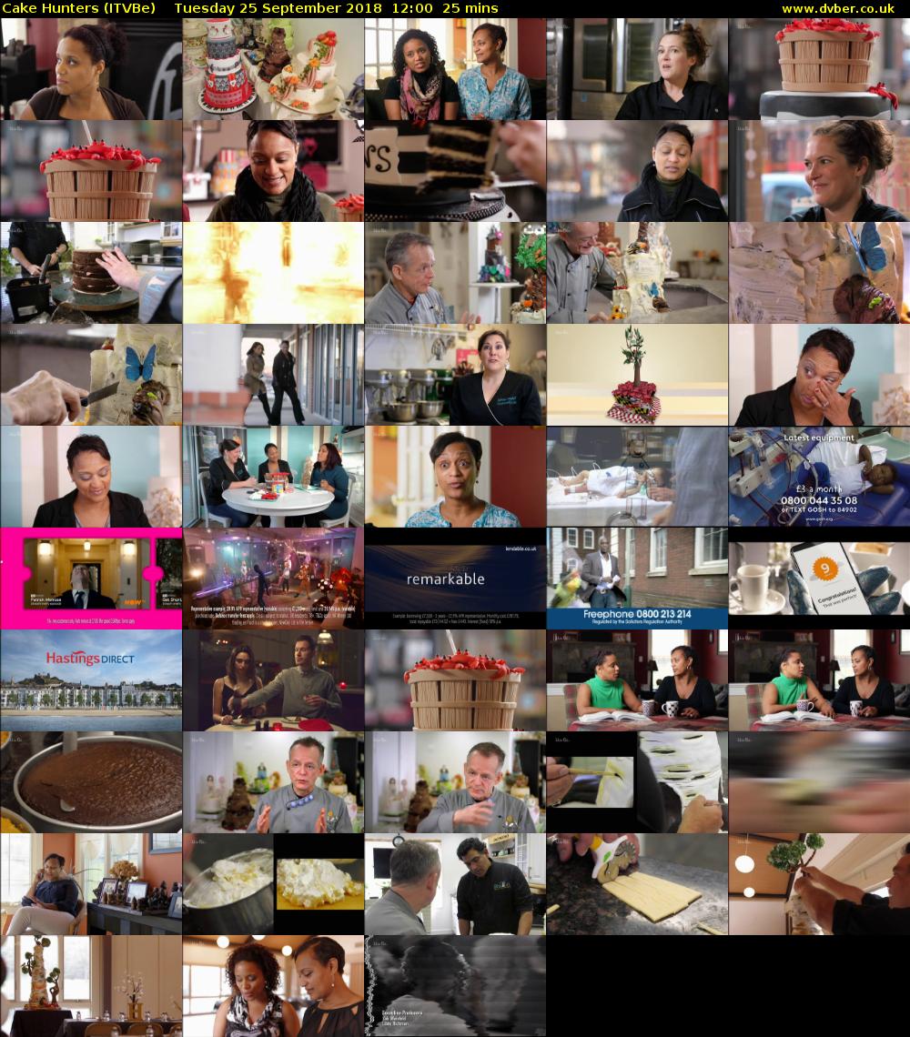 Cake Hunters (ITVBe) Tuesday 25 September 2018 12:00 - 12:25