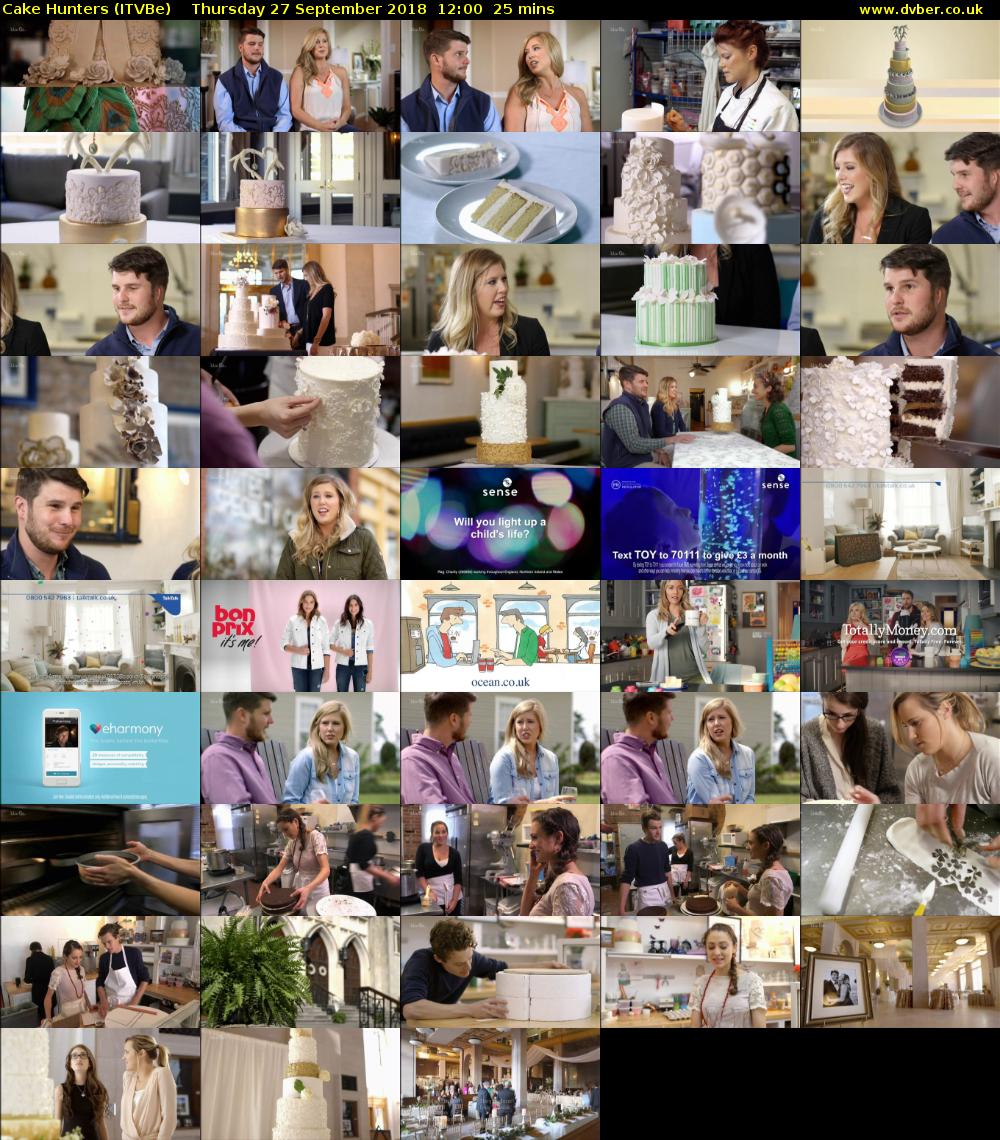 Cake Hunters (ITVBe) Thursday 27 September 2018 12:00 - 12:25