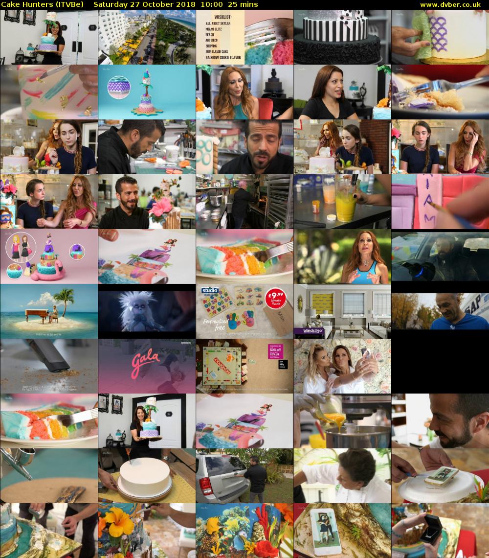 Cake Hunters (ITVBe) Saturday 27 October 2018 10:00 - 10:25
