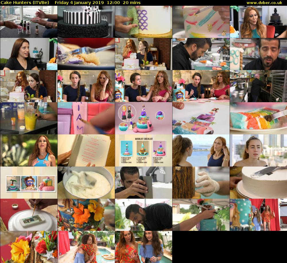 Cake Hunters (ITVBe) Friday 4 January 2019 12:00 - 12:20