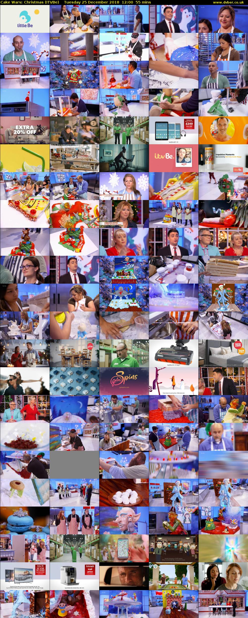 Cake Wars: Christmas (ITVBe) Tuesday 25 December 2018 12:00 - 12:55
