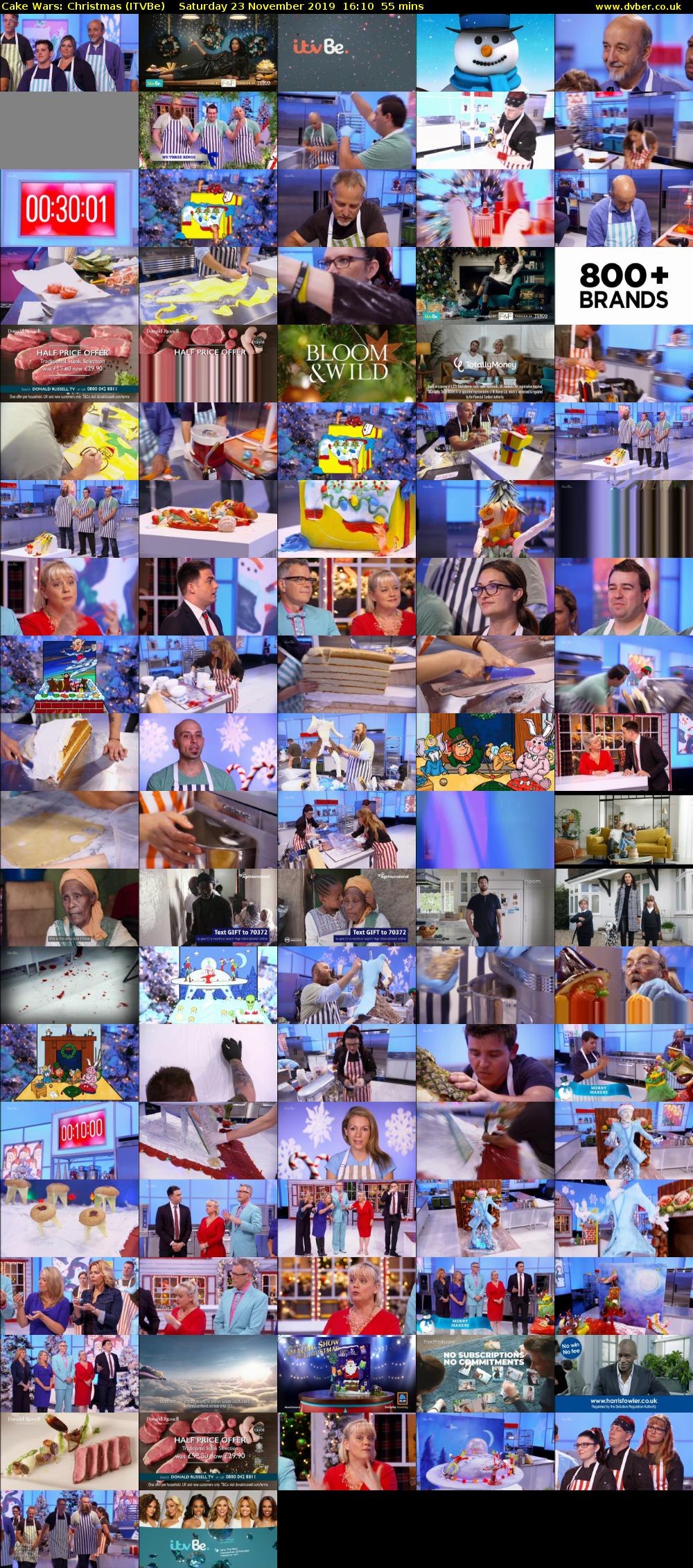 Cake Wars: Christmas (ITVBe) Saturday 23 November 2019 16:10 - 17:05