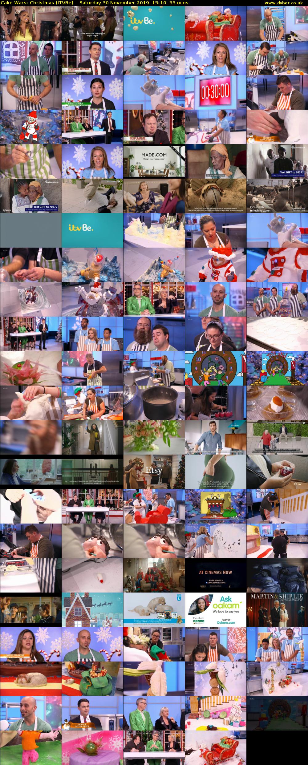 Cake Wars: Christmas (ITVBe) Saturday 30 November 2019 15:10 - 16:05