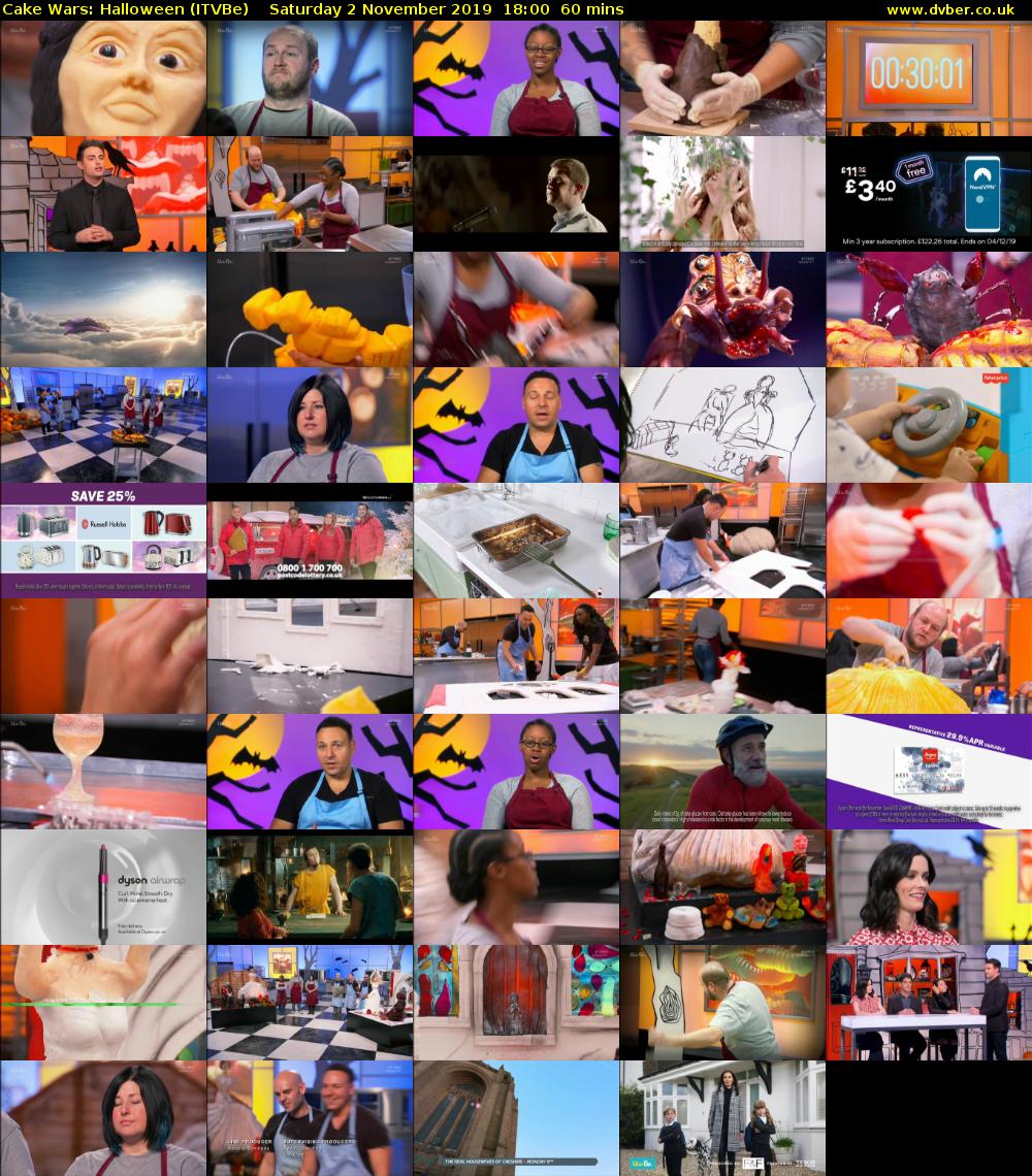 Cake Wars: Halloween (ITVBe) Saturday 2 November 2019 18:00 - 19:00
