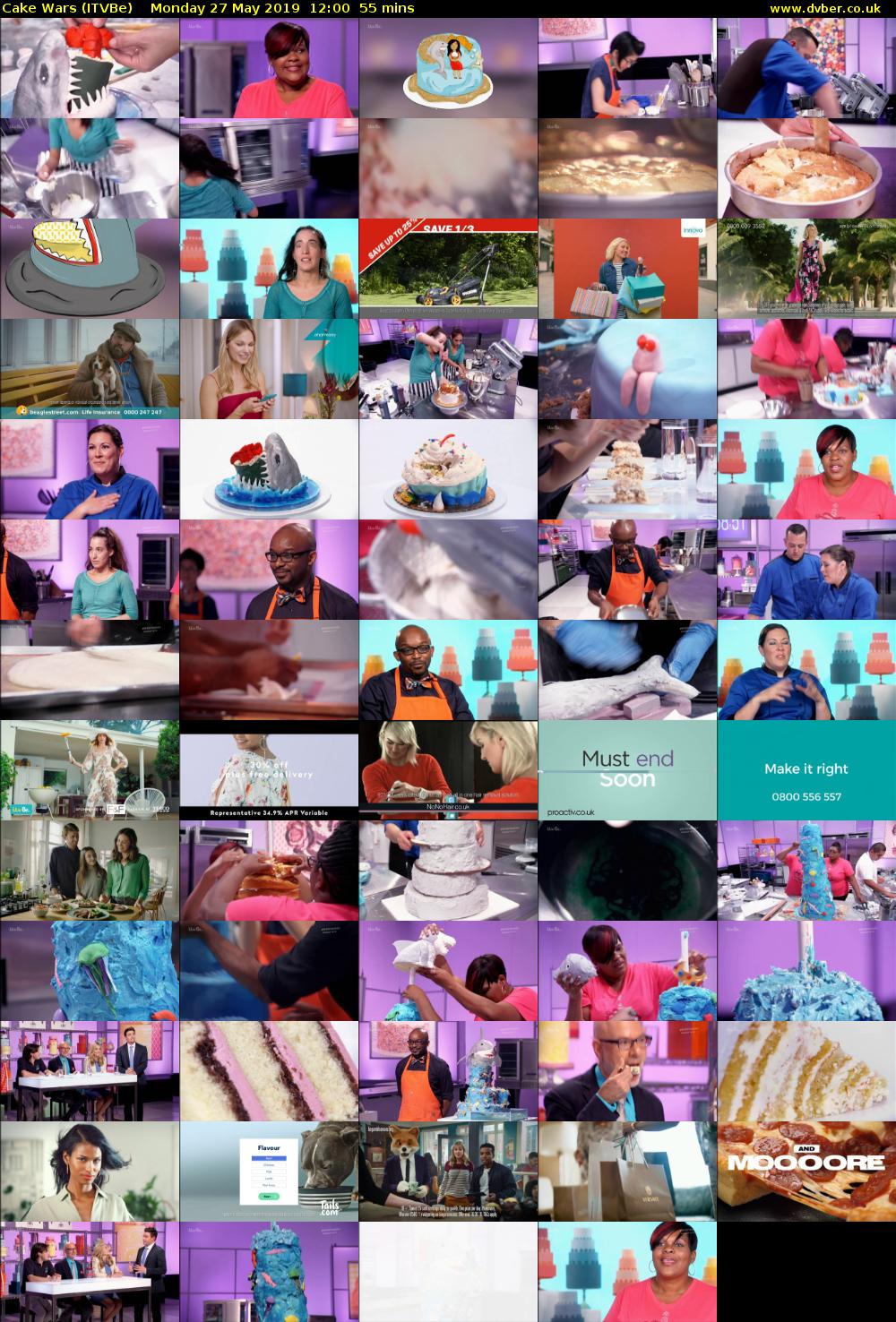 Cake Wars (ITVBe) Monday 27 May 2019 12:00 - 12:55