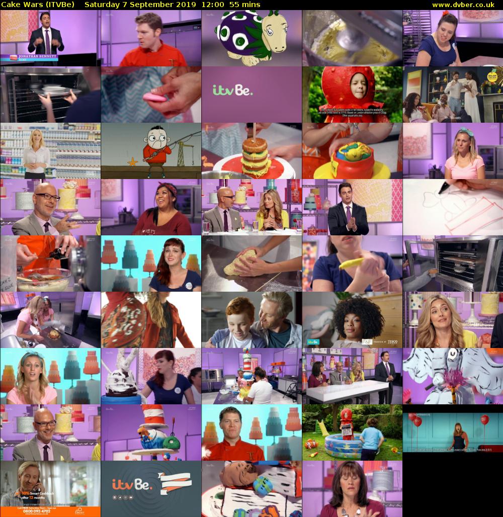 Cake Wars (ITVBe) Saturday 7 September 2019 12:00 - 12:55