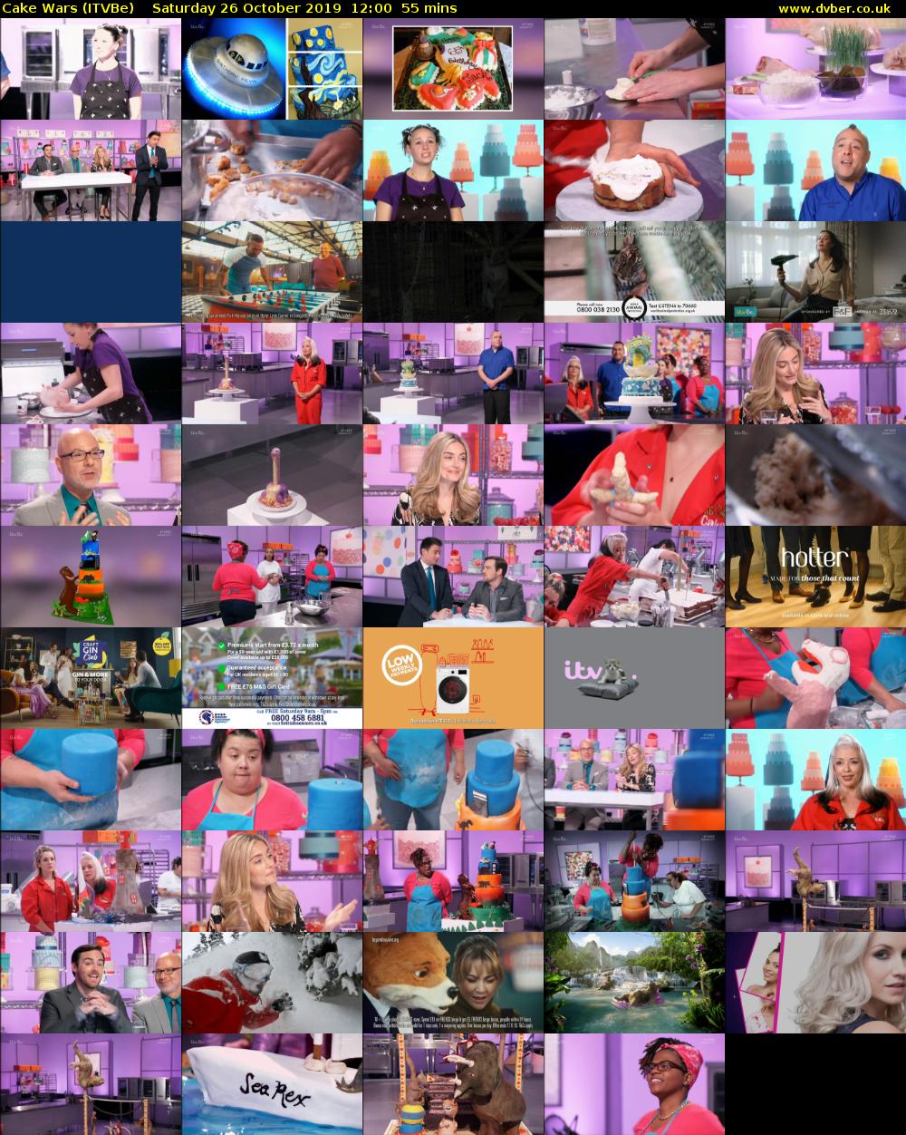 Cake Wars (ITVBe) Saturday 26 October 2019 12:00 - 12:55