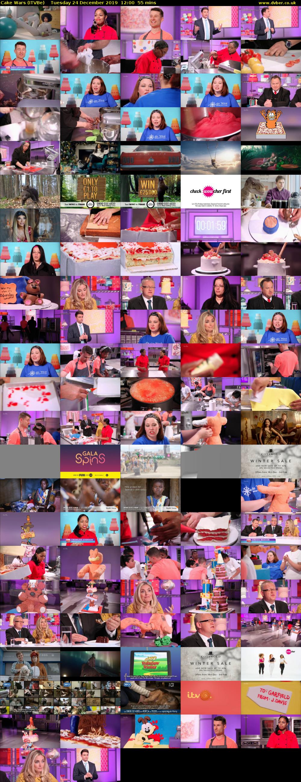 Cake Wars (ITVBe) Tuesday 24 December 2019 12:00 - 12:55