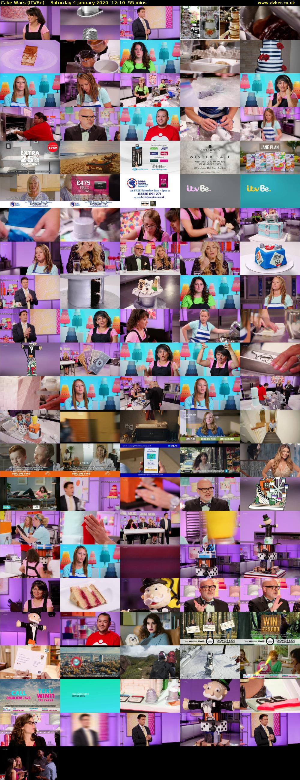 Cake Wars (ITVBe) Saturday 4 January 2020 12:10 - 13:05