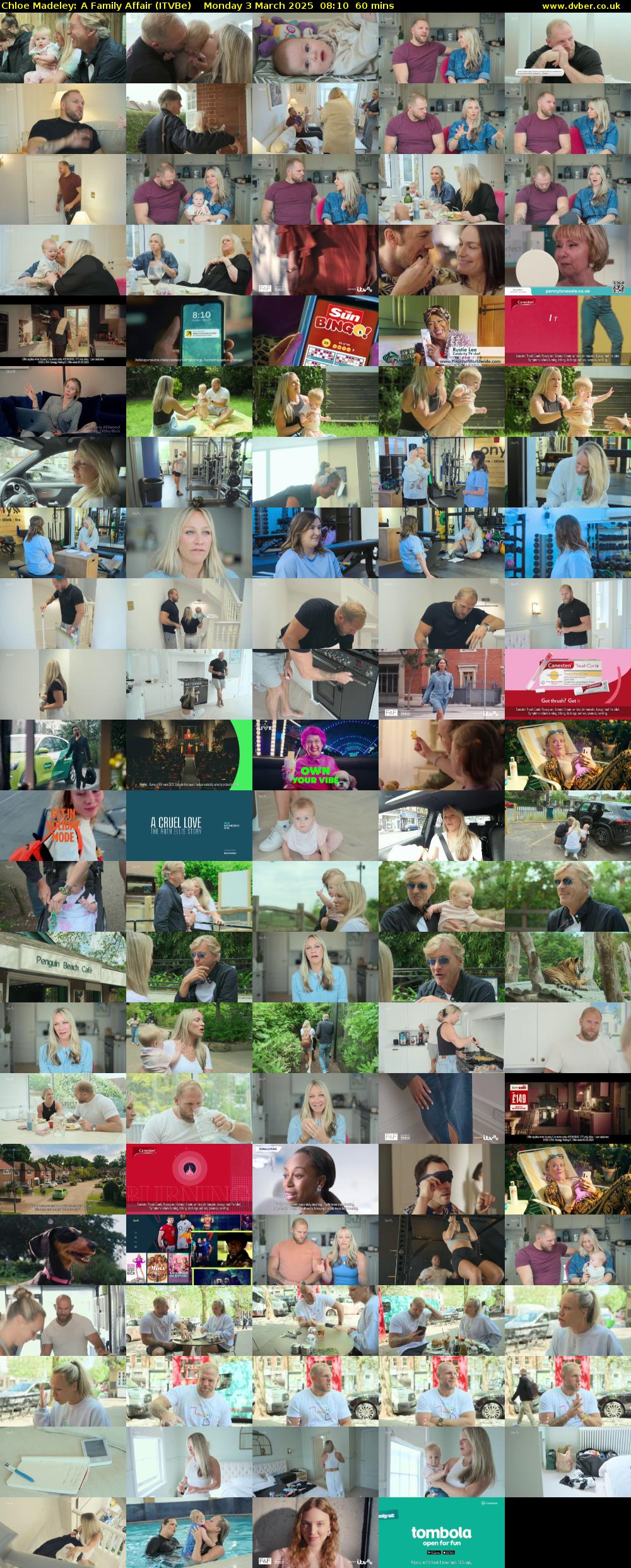 Chloe Madeley: A Family Affair (ITVBe) Monday 3 March 2025 08:10 - 09:10