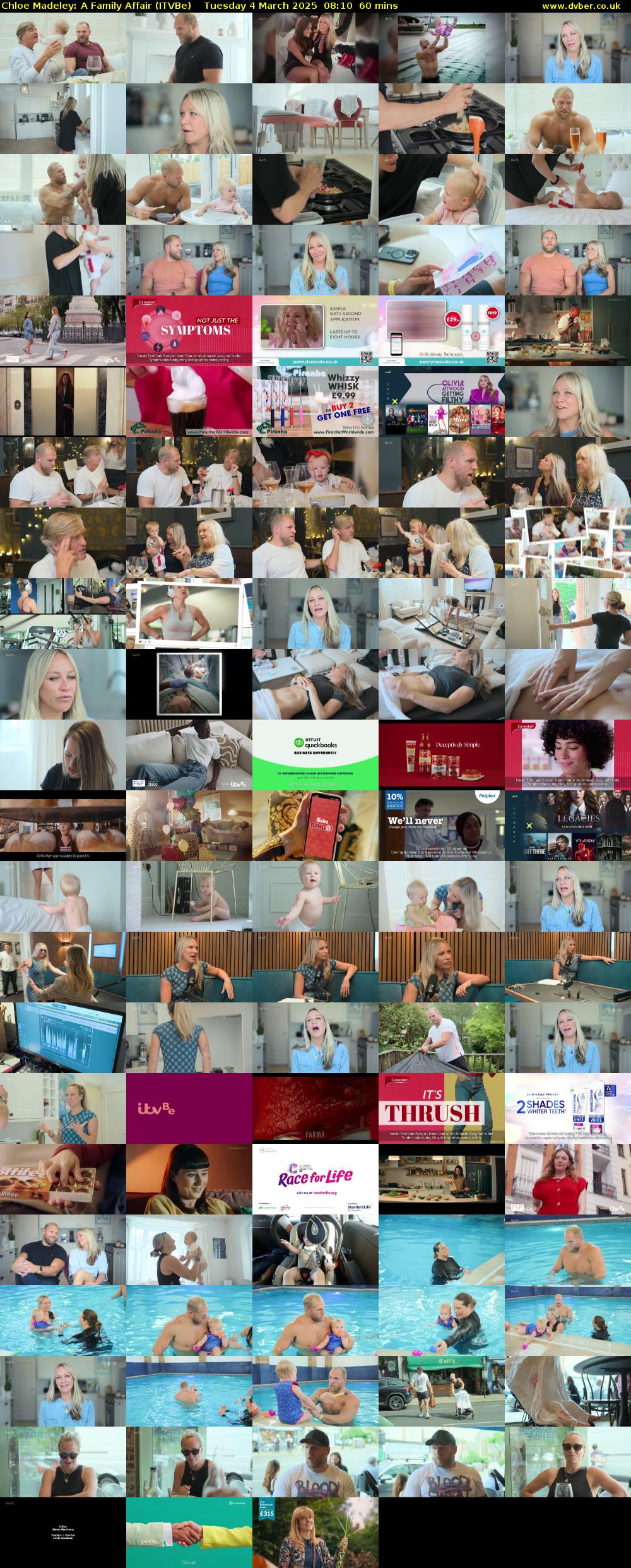 Chloe Madeley: A Family Affair (ITVBe) Tuesday 4 March 2025 08:10 - 09:10