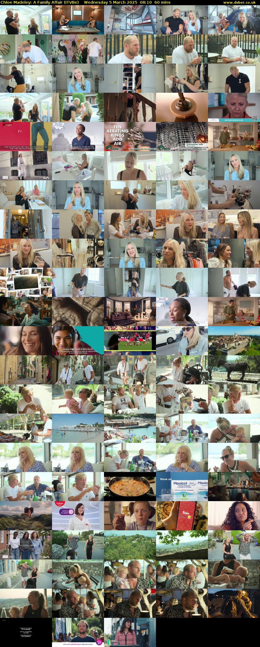 Chloe Madeley: A Family Affair (ITVBe) Wednesday 5 March 2025 08:10 - 09:10