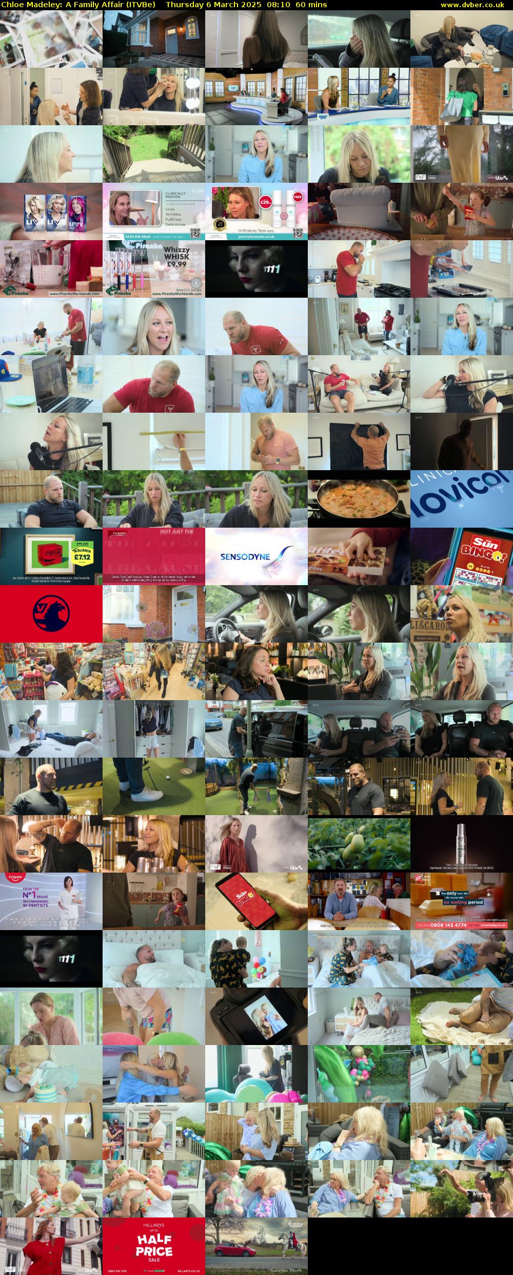 Chloe Madeley: A Family Affair (ITVBe) Thursday 6 March 2025 08:10 - 09:10