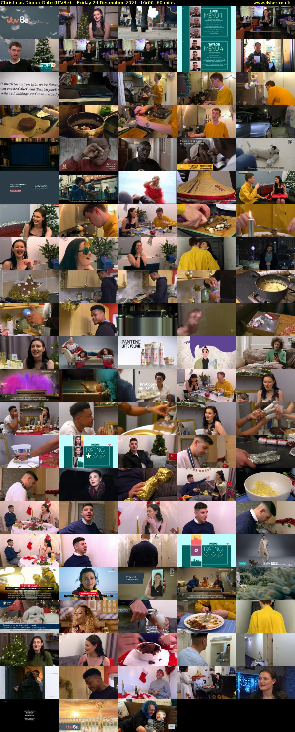 Christmas Dinner Date (ITVBe) Friday 24 December 2021 16:00 - 17:00