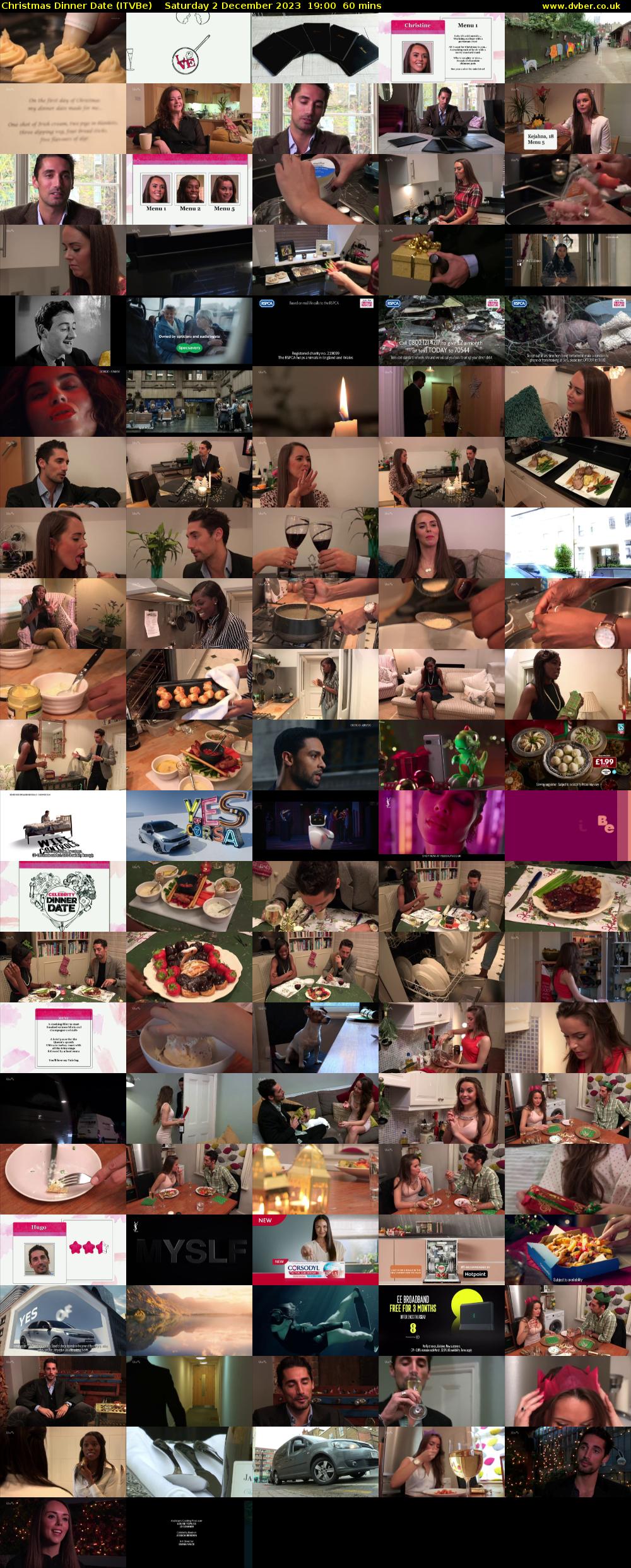 Christmas Dinner Date (ITVBe) Saturday 2 December 2023 19:00 - 20:00