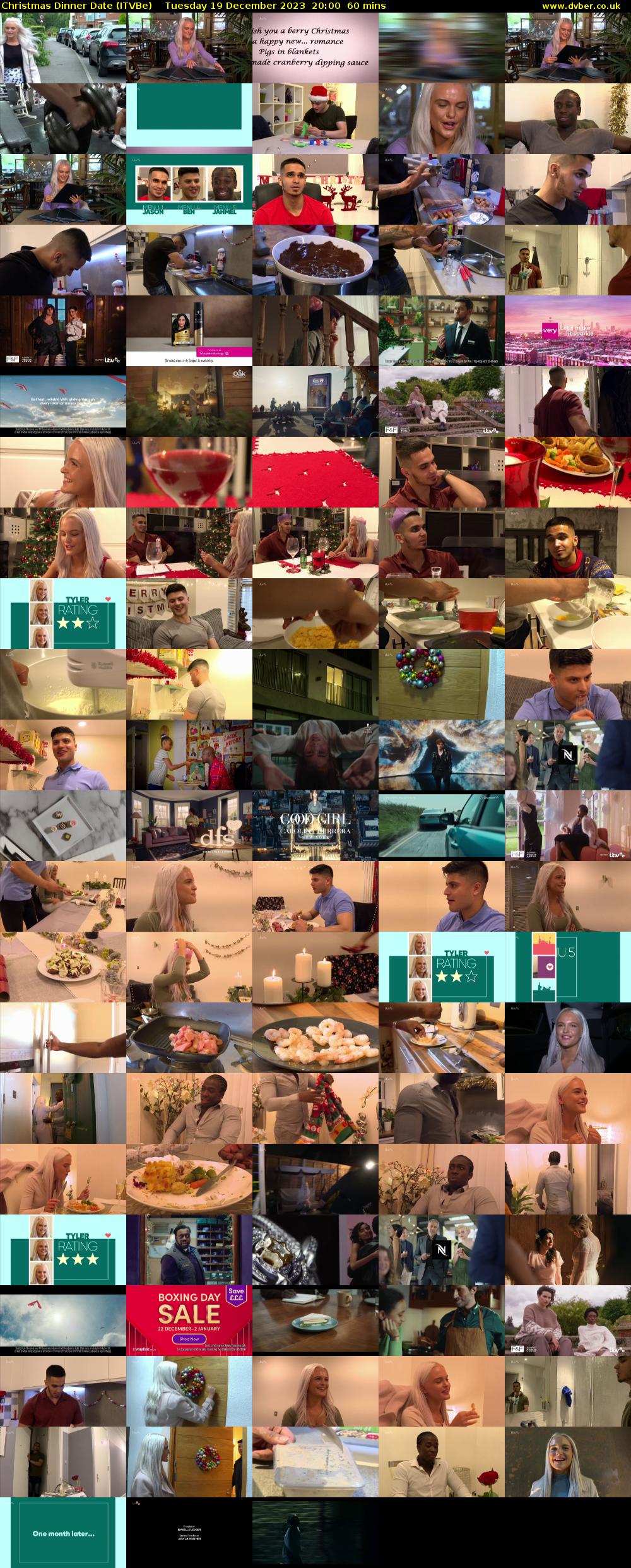 Christmas Dinner Date (ITVBe) Tuesday 19 December 2023 20:00 - 21:00