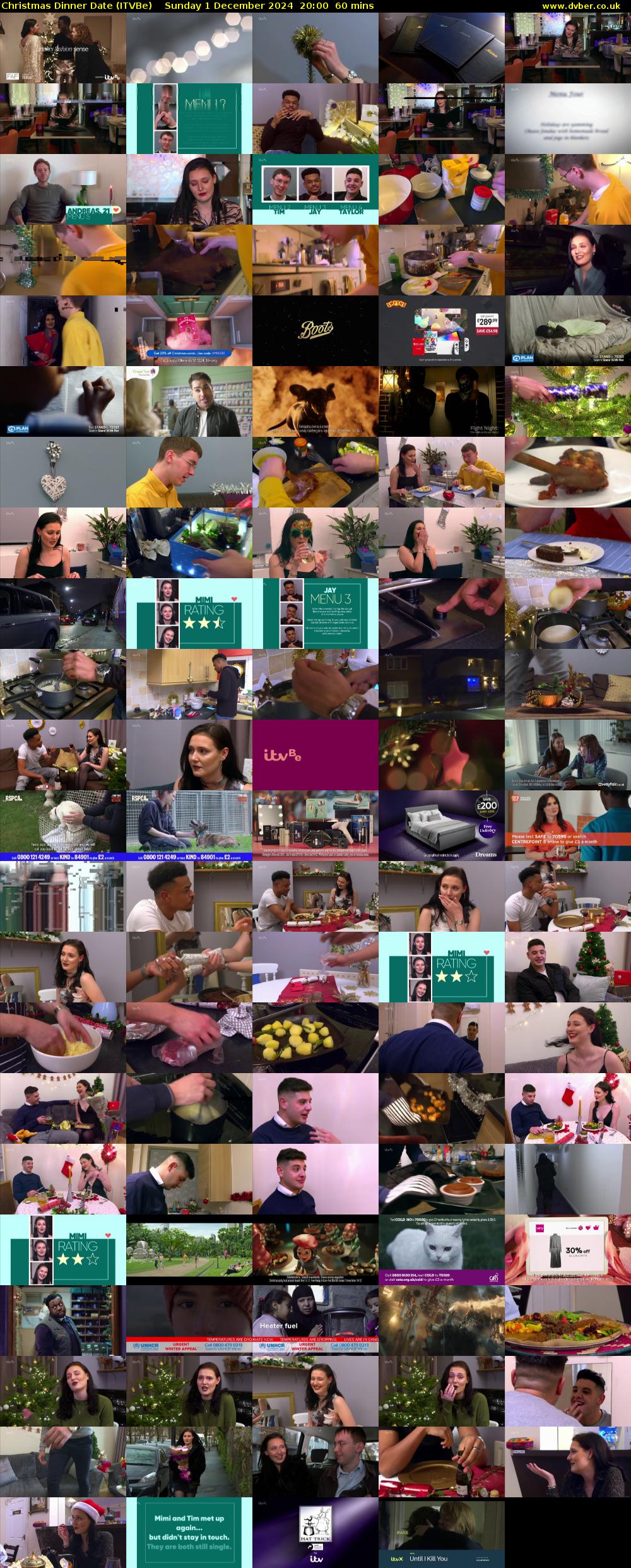Christmas Dinner Date (ITVBe) Sunday 1 December 2024 20:00 - 21:00