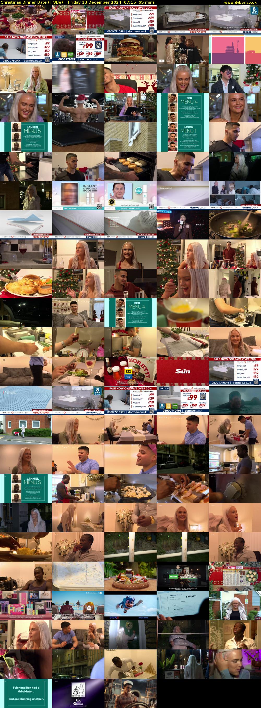 Christmas Dinner Date (ITVBe) Friday 13 December 2024 07:15 - 08:20