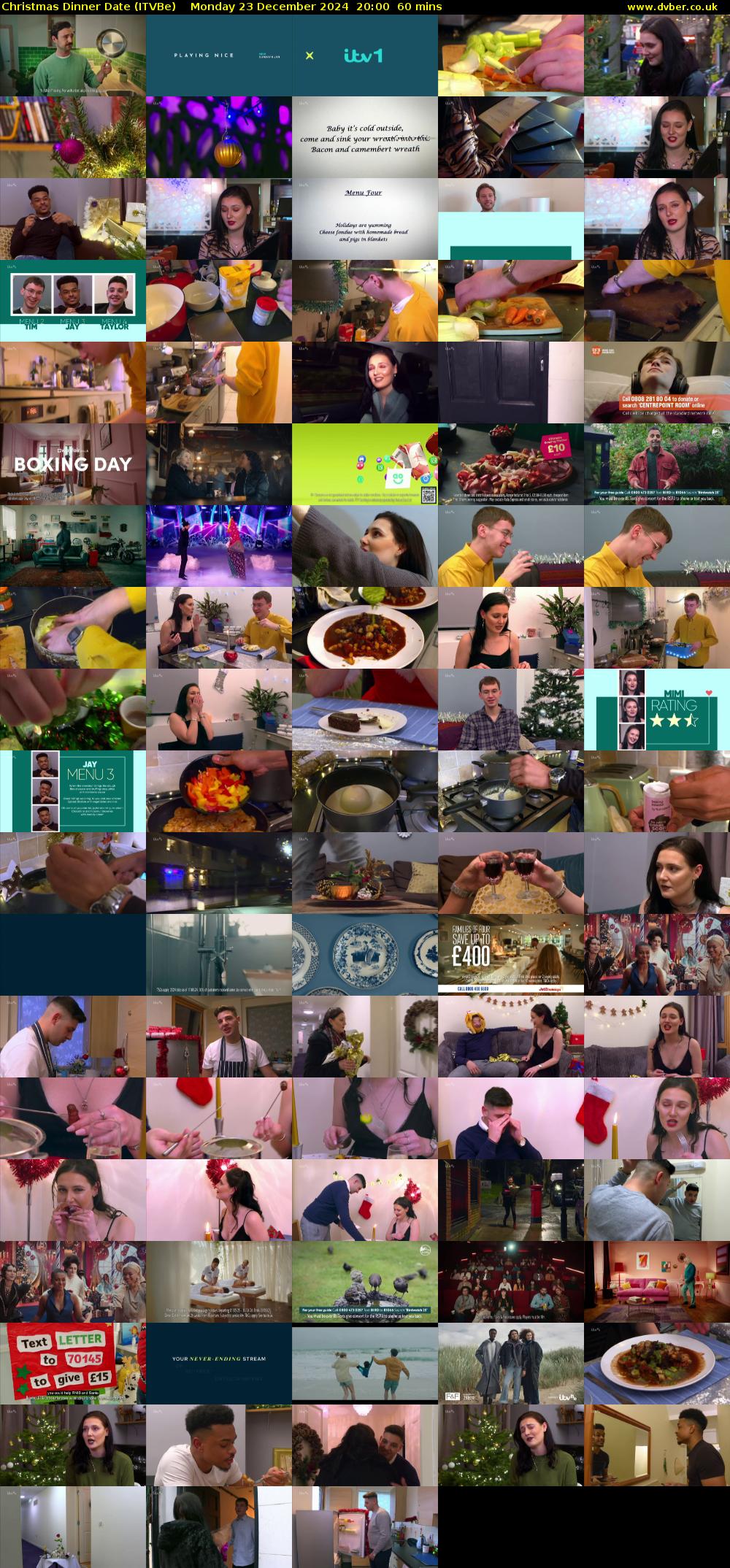 Christmas Dinner Date (ITVBe) Monday 23 December 2024 20:00 - 21:00