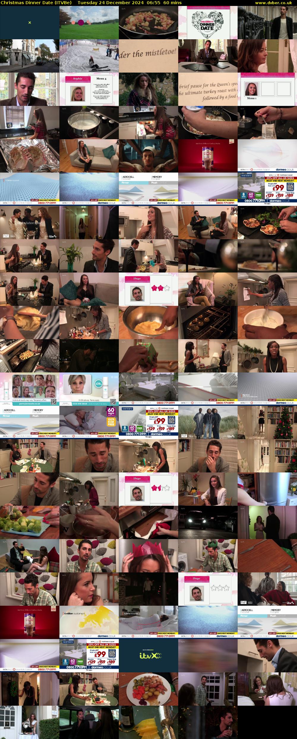Christmas Dinner Date (ITVBe) Tuesday 24 December 2024 06:55 - 07:55
