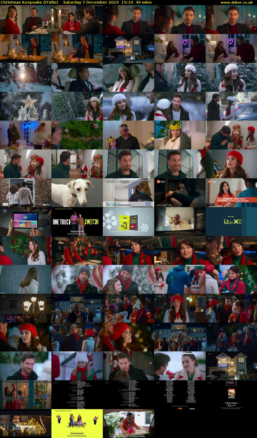 Christmas Keepsake (ITVBe) Saturday 7 December 2024 15:10 - 15:50