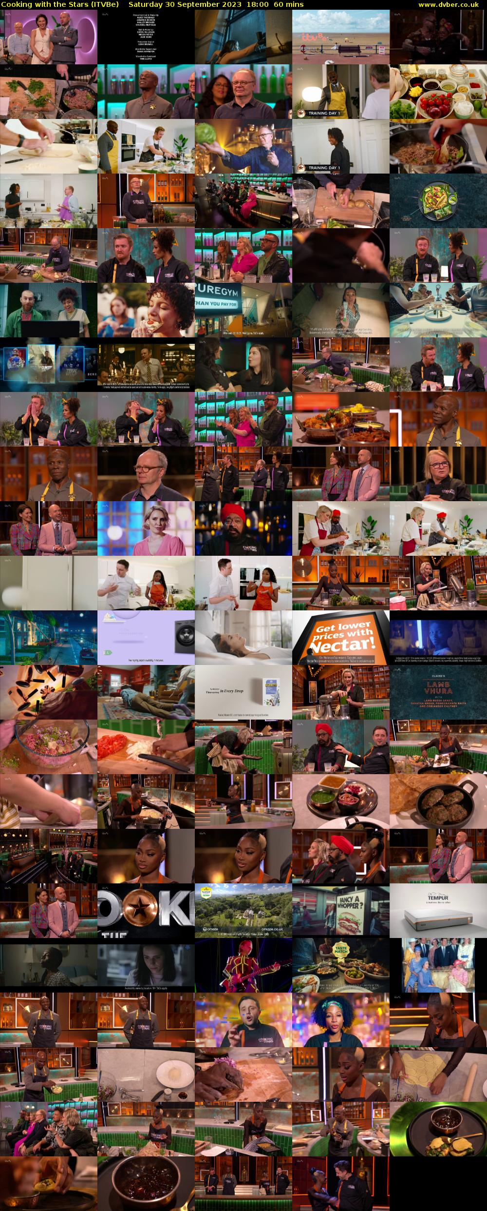Cooking with the Stars (ITVBe) Saturday 30 September 2023 18:00 - 19:00