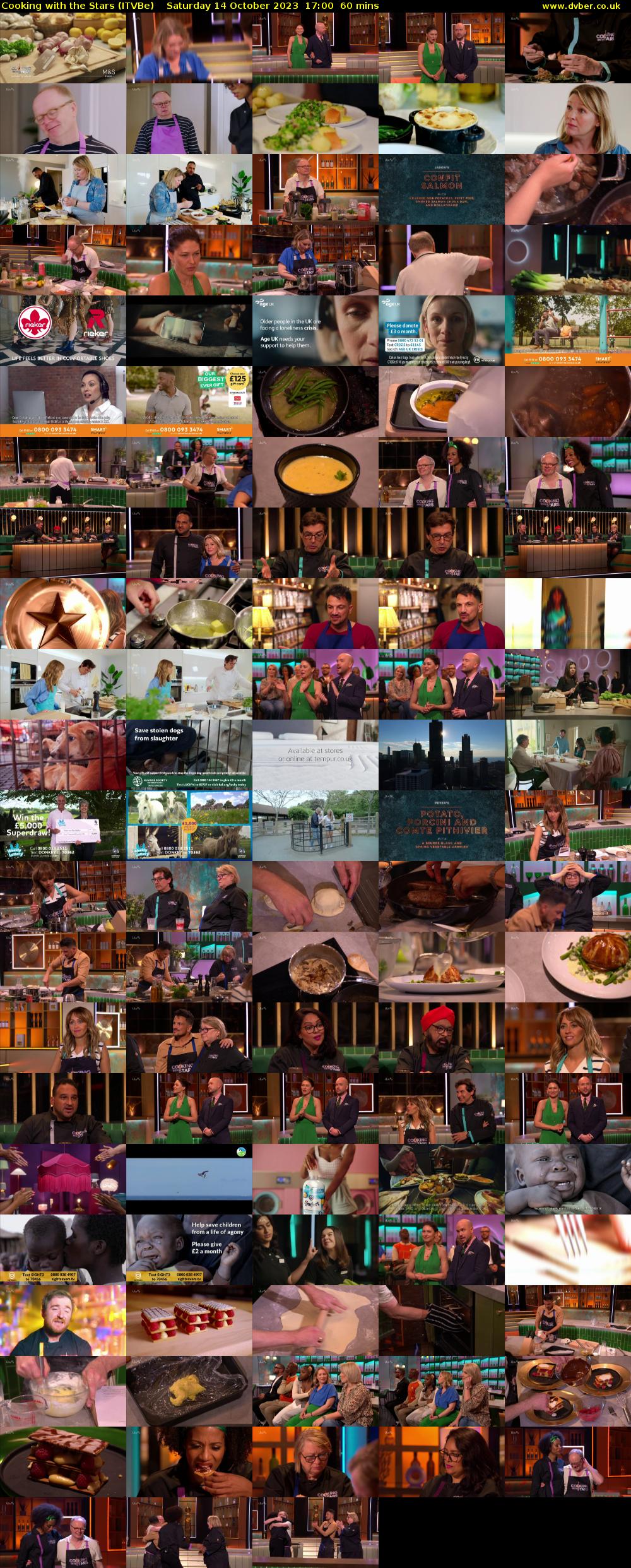 Cooking with the Stars (ITVBe) Saturday 14 October 2023 17:00 - 18:00