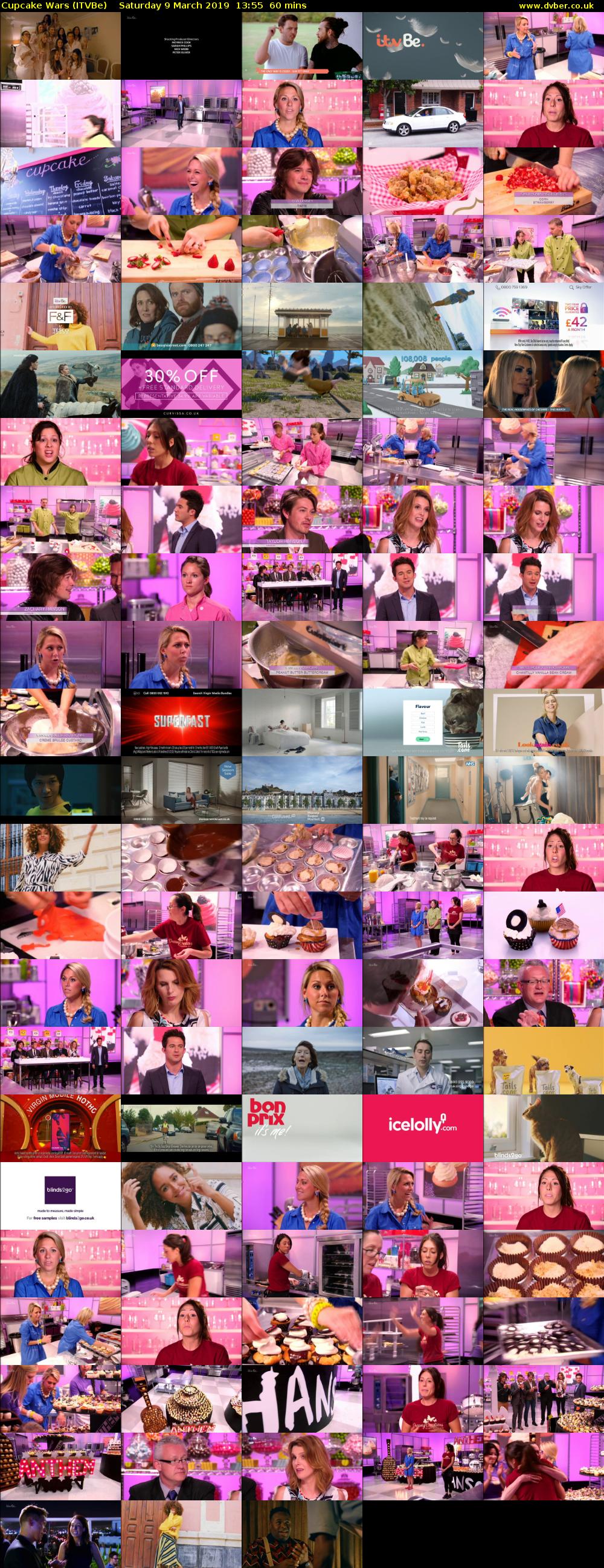 Cupcake Wars (ITVBe) Saturday 9 March 2019 13:55 - 14:55