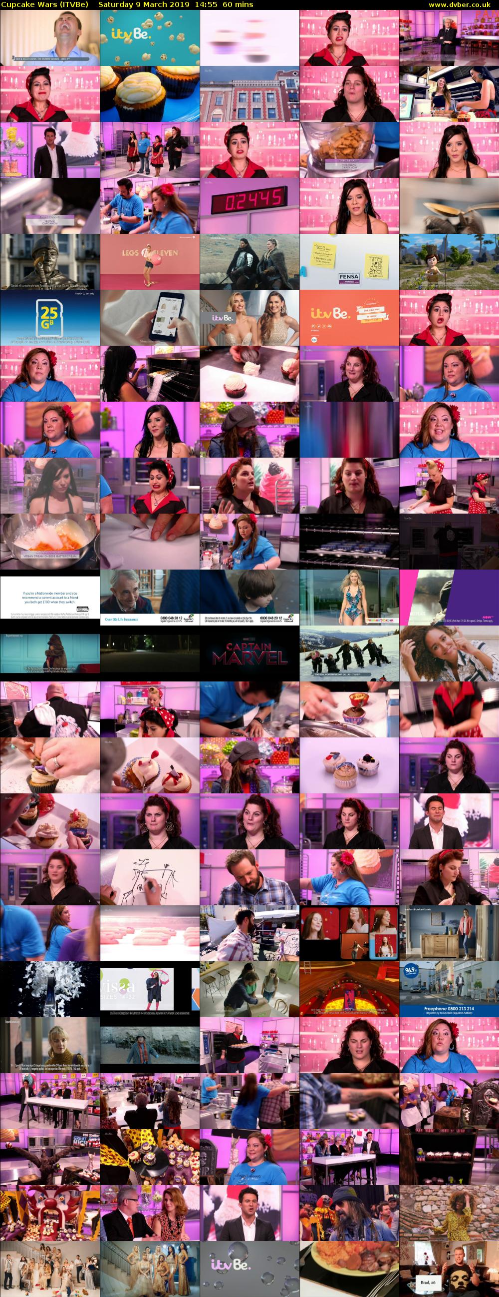 Cupcake Wars (ITVBe) Saturday 9 March 2019 14:55 - 15:55