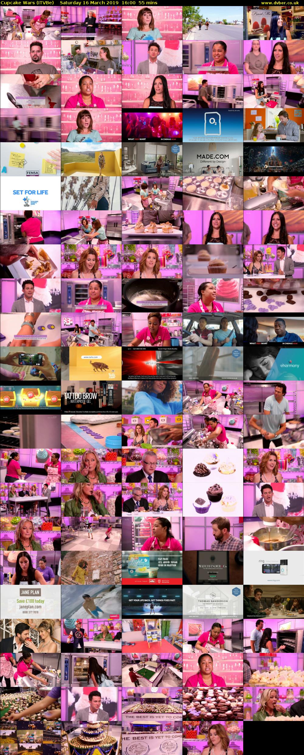 Cupcake Wars (ITVBe) Saturday 16 March 2019 16:00 - 16:55