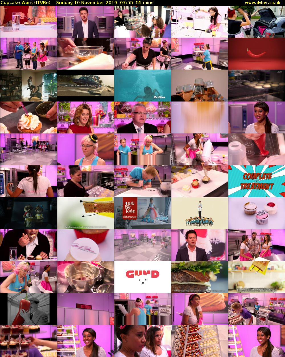 Cupcake Wars (ITVBe) Sunday 10 November 2019 07:55 - 08:50