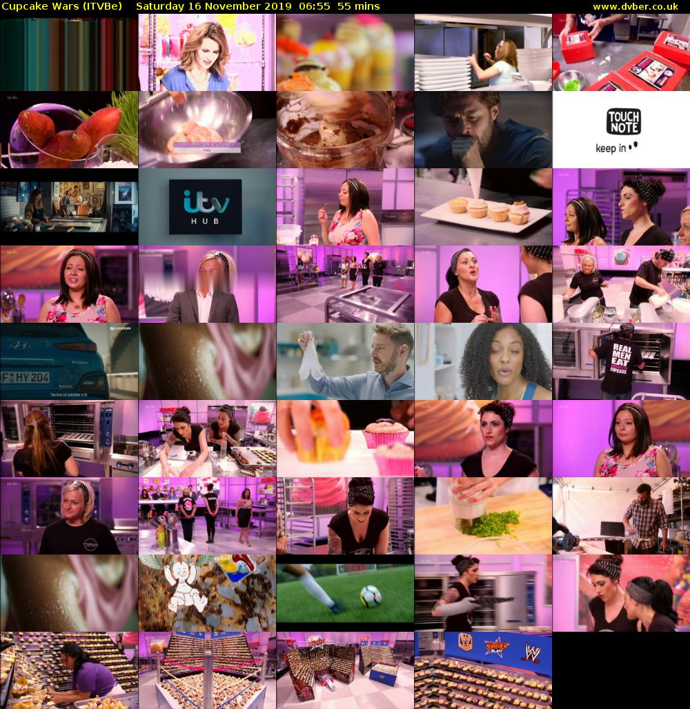 Cupcake Wars (ITVBe) Saturday 16 November 2019 06:55 - 07:50