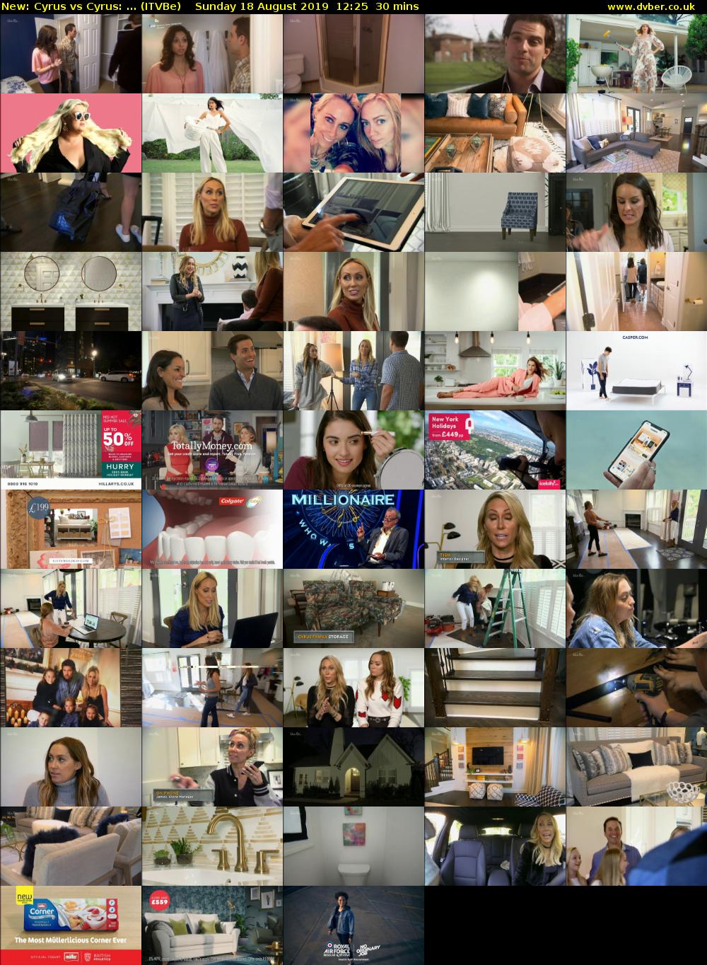 Cyrus vs Cyrus: ... (ITVBe) Sunday 18 August 2019 12:25 - 12:55