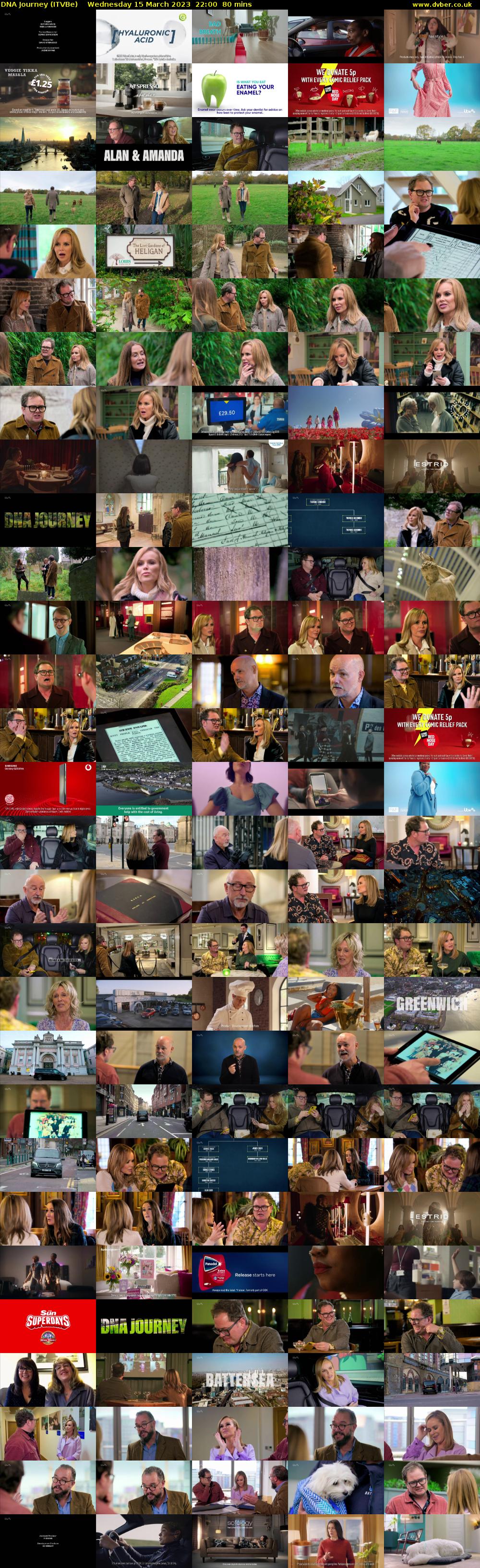 DNA Journey (ITVBe) Wednesday 15 March 2023 22:00 - 23:20