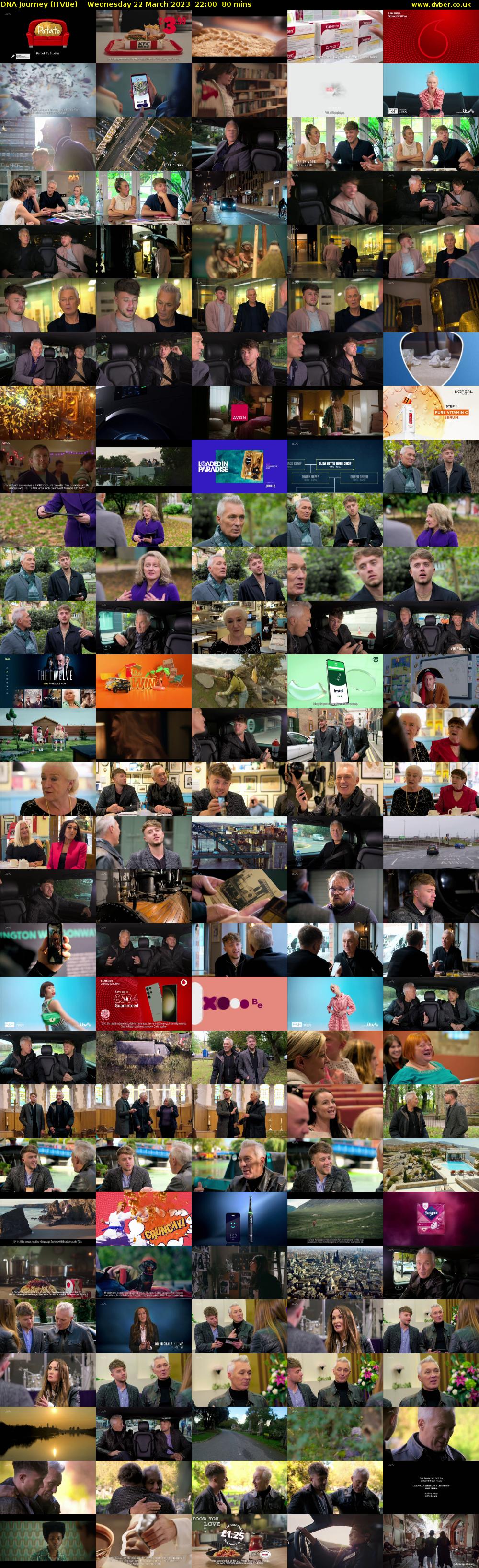 DNA Journey (ITVBe) Wednesday 22 March 2023 22:00 - 23:20
