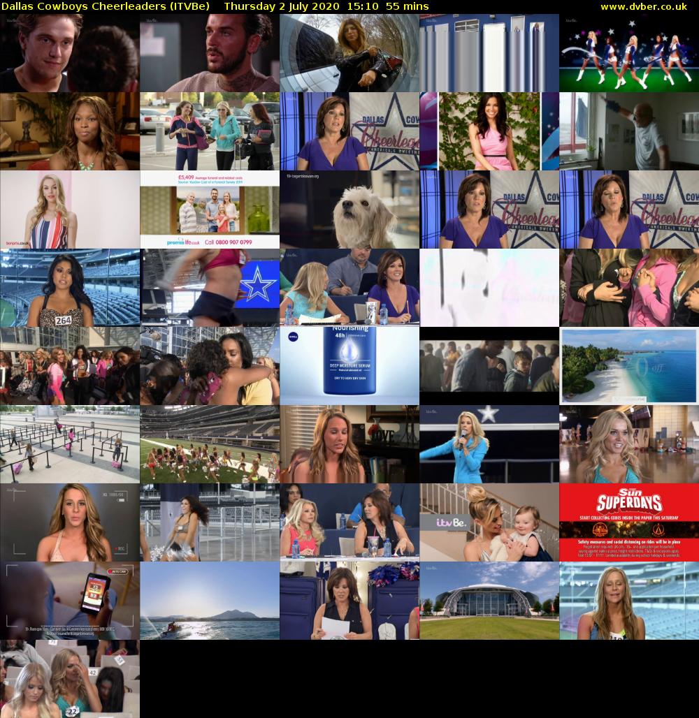 Dallas Cowboys Cheerleaders (ITVBe) Thursday 2 July 2020 15:10 - 16:05