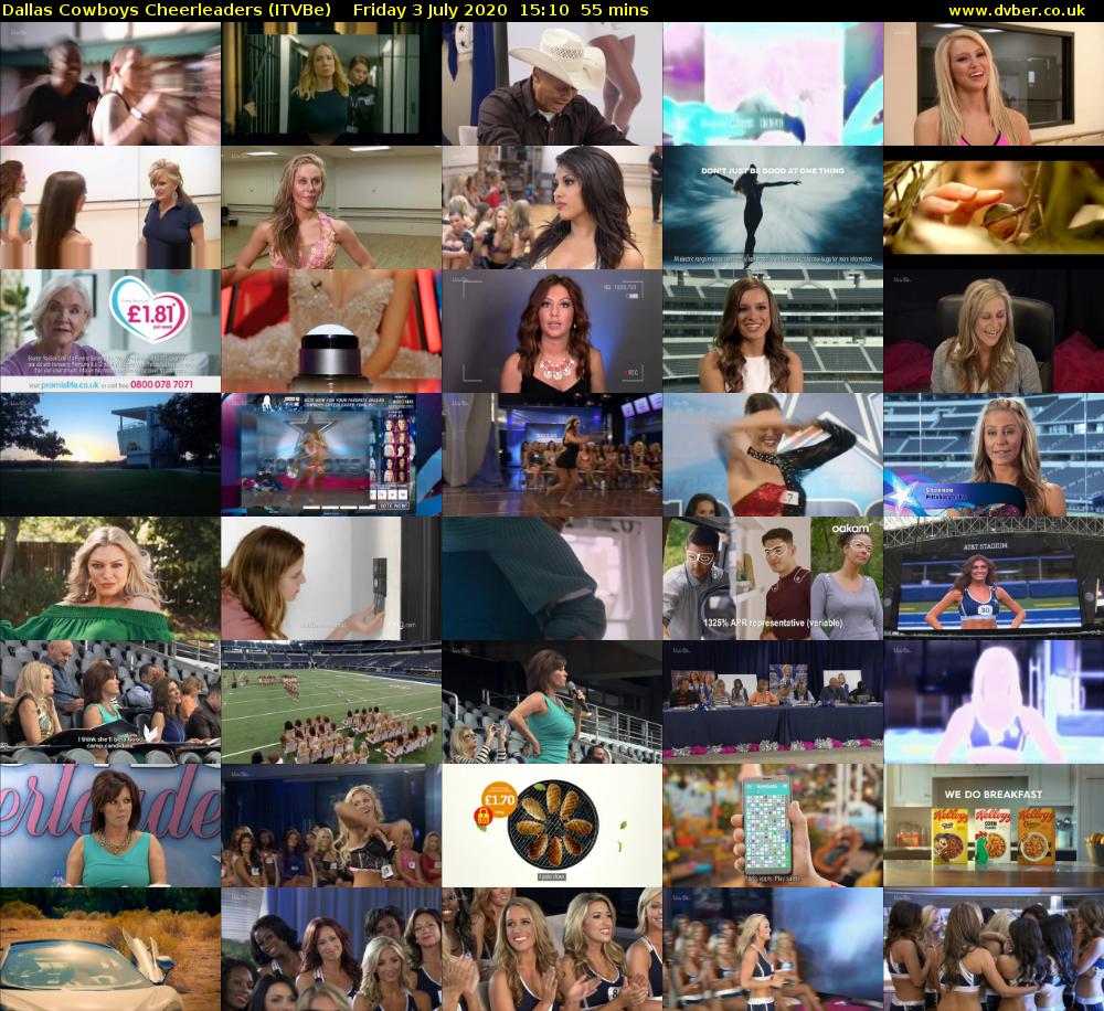 Dallas Cowboys Cheerleaders (ITVBe) Friday 3 July 2020 15:10 - 16:05