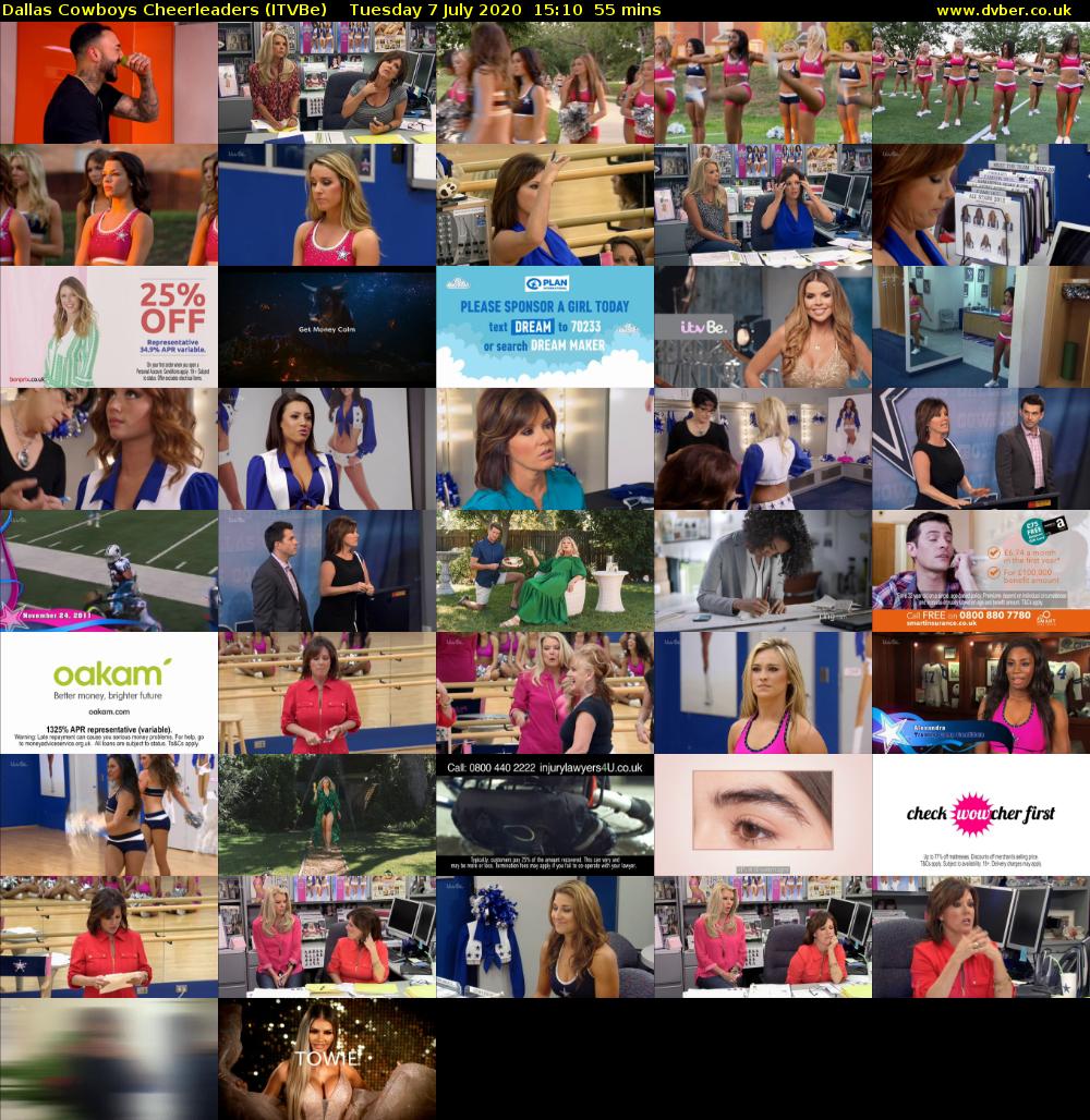 Dallas Cowboys Cheerleaders (ITVBe) Tuesday 7 July 2020 15:10 - 16:05