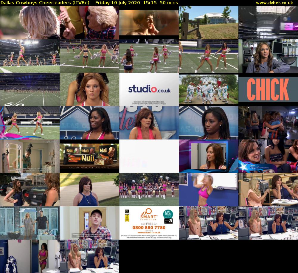 Dallas Cowboys Cheerleaders (ITVBe) Friday 10 July 2020 15:15 - 16:05