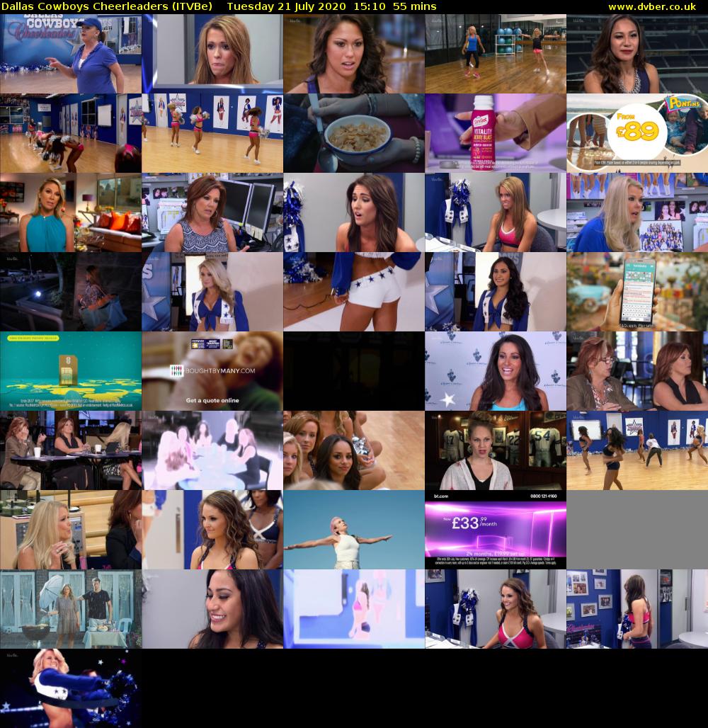 Dallas Cowboys Cheerleaders (ITVBe) Tuesday 21 July 2020 15:10 - 16:05