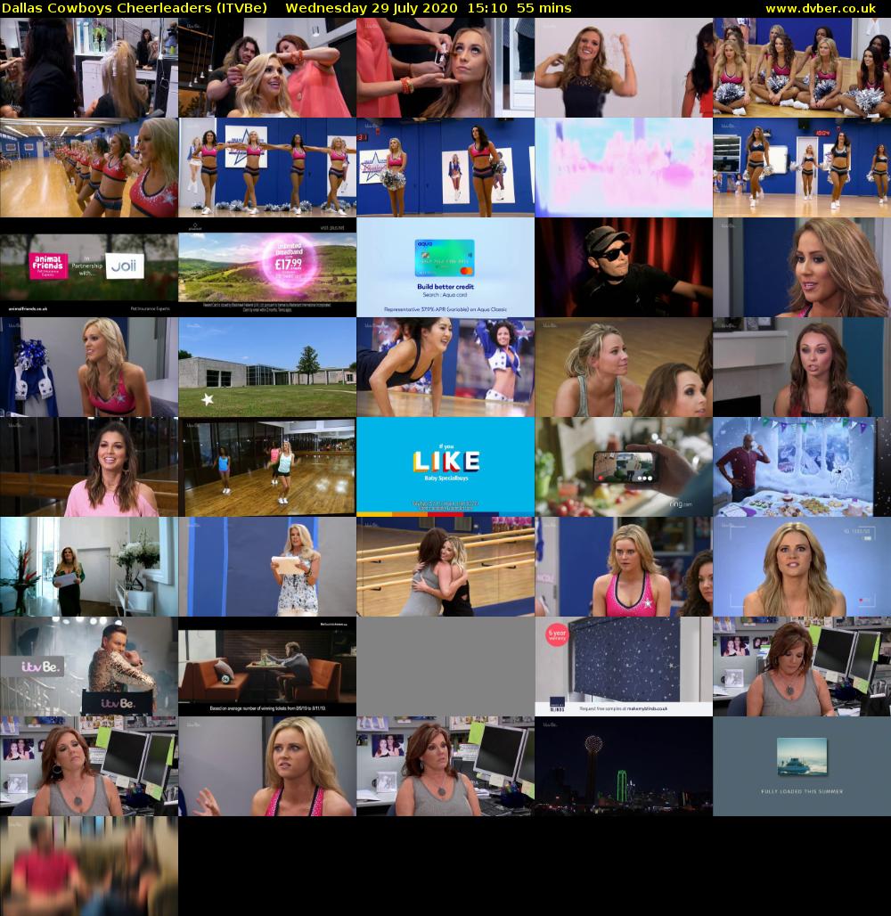 Dallas Cowboys Cheerleaders (ITVBe) Wednesday 29 July 2020 15:10 - 16:05