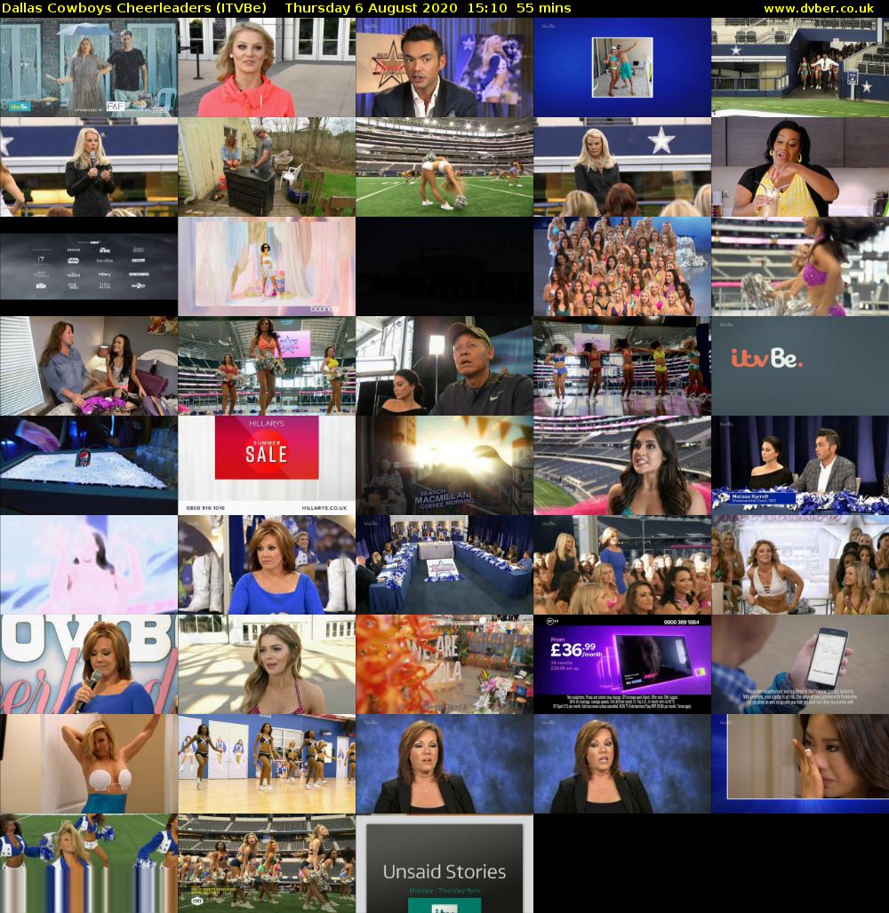Dallas Cowboys Cheerleaders (ITVBe) Thursday 6 August 2020 15:10 - 16:05