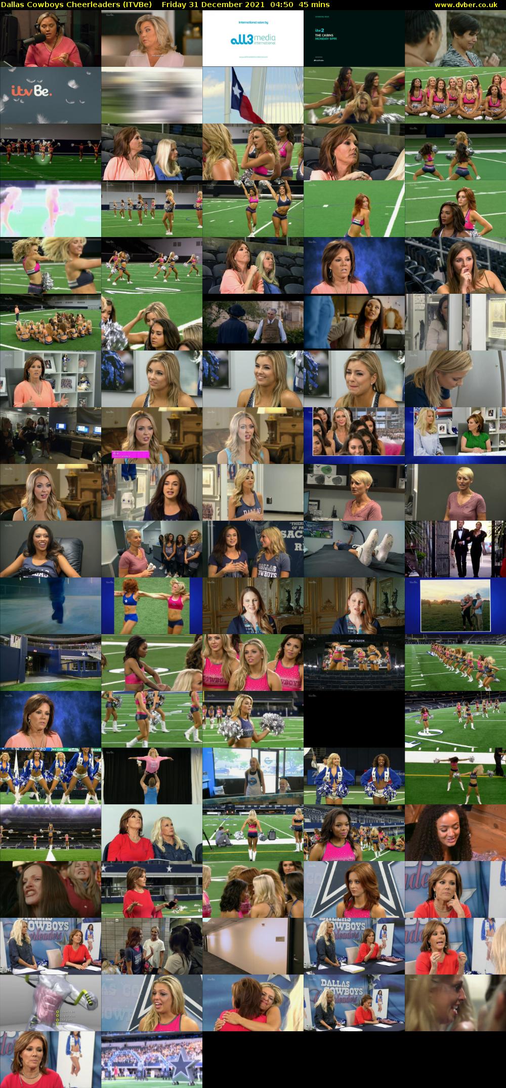 Dallas Cowboys Cheerleaders (ITVBe) Friday 31 December 2021 04:50 - 05:35